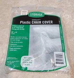 Plastic Chair Cover SafeGuard 46"x76" 2 Each Waterproof ES-9050 Polyethylene - Bild 1 von 2
