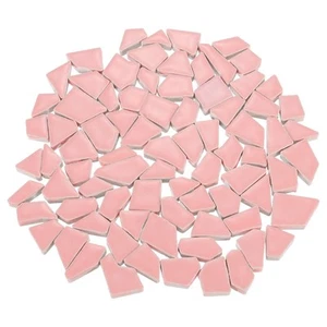 1.1 LB Irregular Ceramics Mosaic Tiles, 1.3 - 2 Cm Bulk Tiles, Beige - Picture 1 of 6