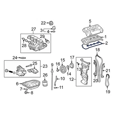 For Scion xB 2008-2015 Scion 112130H010 Engine Valve Cover Gasket Foto 1 de 2