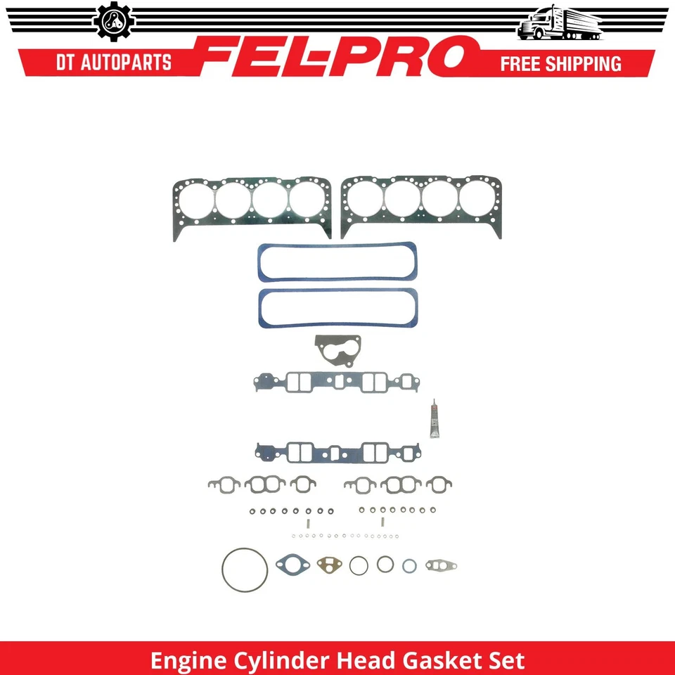 For 1990-1992 Cadillac Brougham 5.7L V8 Engine Cylinder Head Gasket Set Fel-Pro - Image 1 of 1