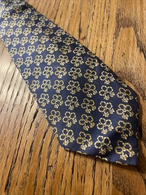 Corbata geométrica pequeña de seda Battistoni usada en excelente estado BAT 980 hecha en Italia Foto 1 de 4