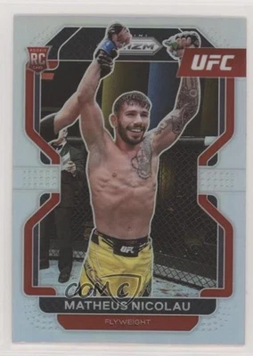 2022 Panini Prizm UFC Silver Prizm Matheus Nicolau #168 Rookie RC - Image 1 of 2