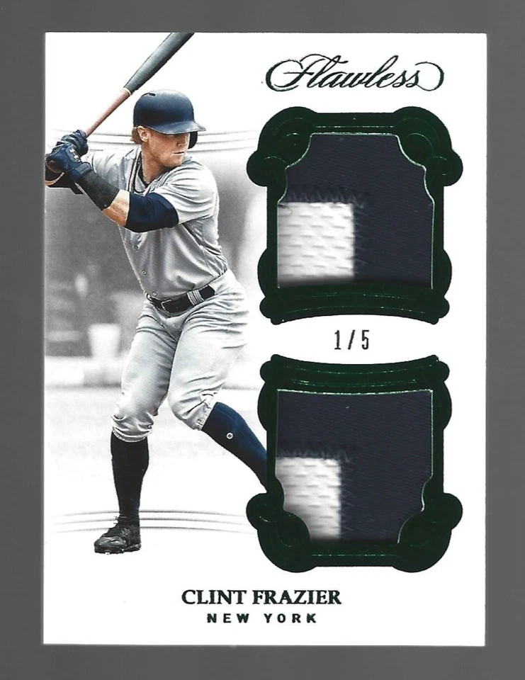 Clint Frazier 2018 Panini Flawless Dual Relics Patches 1/5 💲 - Imagem 1 de 3
