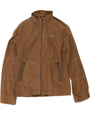 GEOX Boys Graphic Bomber Jacket 11-12 Years Khaki Cotton DT08 - Image 1 of 3