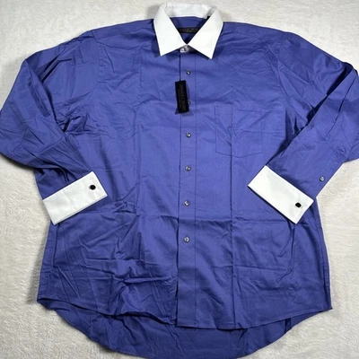 Donald J. Trump Signature Collection Lavender Dress Shirt 17.5 34/35 Regular Fit - Image 1 of 4