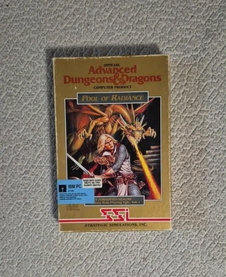 Advanced Dungeons & Dragons: Pool of Radiance (PC, 1988) IBM PC GOLD BOX GAME - Image 1 of 4