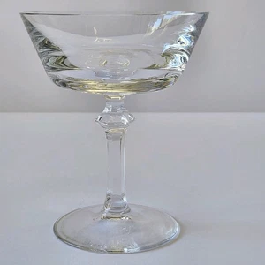 ROGASKA Cristallo Champagne Sherbet Vetro Ciotola Quadrata Manopola Angolare RGS70 4 7/8" - Foto 1 di 6
