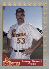 1990 Pacific Senior League #27 Sammy Stewart - St. Petersburg Pelicans