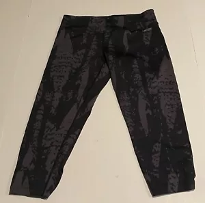Calvin Klein Performance Women's Smoke Print Workout Leggings Black Size Medium - Picture 1 of 5