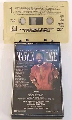 MARVIN GAYE Vintage Cassette Tape, Rare Love Sensual Music, Classic Motown USA - Image 1 of 4