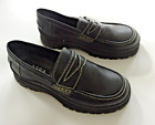 ASRA Chunky Men's Loafer Black Shoes UK 8.5