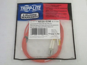 Tripp Lite N520-02M Duplex Multimode 50/125 Fiber Patch Cable (LC/LC), 2m (6') - Picture 1 of 6