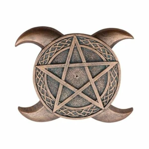 TRIPLE MOON PENTACLE 15,5cm Räucherstäbchen Nemesis Now Räucherstäbchen GRATIS P+P - Bild 1 von 7