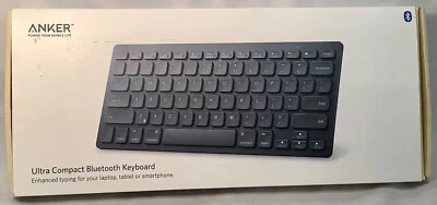 Anchor Ultra Compact Bluetooth Keyboard Model A7726 Black NIB - Image 1 of 4