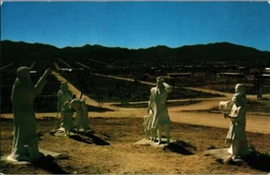 Desert Christ Park Yucca Valley California Real Photo Postcard Religious Card - Picture 1 of 1