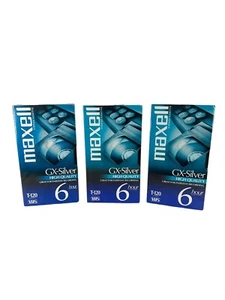VHS Recordable Maxwell GX - Silber Hochwertig 6 Stunden im Ep Modus 3er Set - Bild 1 von 9