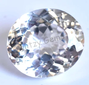 Natural 21.20 Ct White Montana Sapphire Oval Certified Rare Loose Gemstone - Picture 1 of 6
