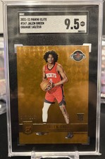 Jalen Green 2021-22 Donruss Elite Orange Rookie Card RC #/210 SGC 9.5