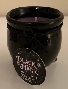 Purple Prosperity Candle in Ceramic Cauldron! - Picture 1 of 3