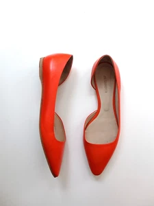 Spitze Jil Sander Ballerinas Gr. 40 Orange Leder - Bild 1 von 4