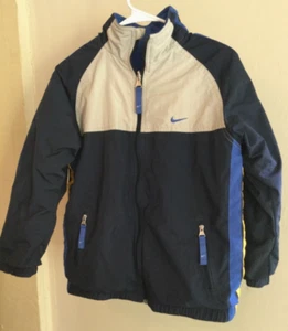 Vintage Nike Youth Jacket M 10/12 Multi/Color Block Reversible Embroidered Nice - Picture 1 of 8