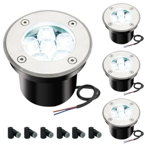 4PCS 6W LED Landscape Light 6000K Waterproof Outdoor Pathway In-ground Lights - Picture 1 of 11