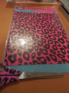 Custodia in vinile rosa che leopardata decalcomania pelle per tablet da 10 pollici - Foto 1 di 2