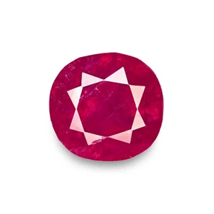 MOGOK BIRMA Rubino 4,94 Ct. CUSCINO Naturale Non Trattato Rosso Rosato Vellutato Profondo - Foto 1 di 4
