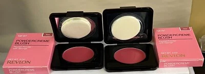 48  Revlon Powdercreme Blush With Sponge ROSE 0.2 OZ - Image 1 of 2