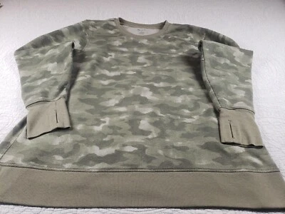 Tek Gear Ultra Fleece Sweatshirt Mens 2XL Long Sleeve Camouflage Thumbholes EUC  - Image 1 of 4