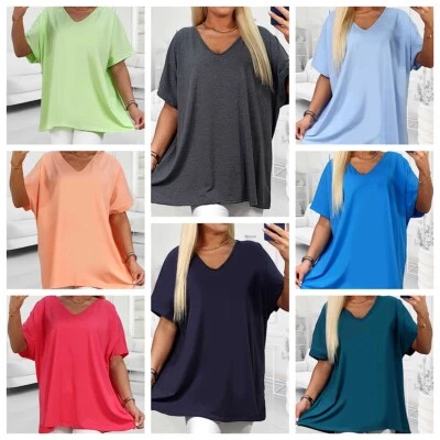 BETI FASHION Damen T-Shirt, Bluse, Gr. 48/50, 52/54, Baumwolle, Neu mit Etikett