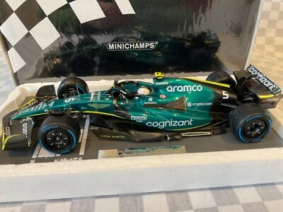1/18 MINICHAMPS 117 220305 ASTON MARTIN AMR 22 F1 VETTEL MONACO 2022 LTD ED - Image 1 of 4