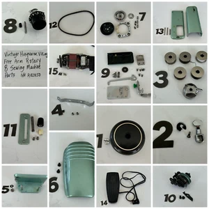 VINTAGE HUSQVARNA VIKING FREE ARM ROTARY 8 SEWING MACHINE - Picture 1 of 32