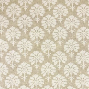 Tapicería de cortina estilo rural vintage geométrica tela floral Almond Cotswold - Imagen 1 de 1