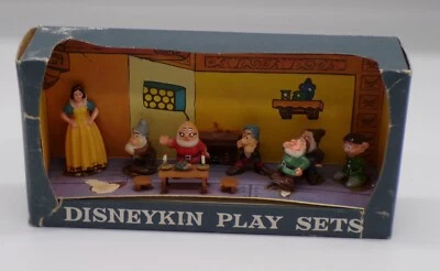 Juego vintage años 60 MARX Toys Disneykins BLANCANIEVES Y 7 ENANOS DISNEY ¡en caja! Foto 1 de 4