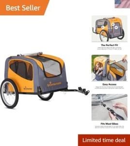 Rascal Dog Trailer for Bicycles - Safe, Foldable Pet Carrier with Quick Release - Picture 1 of 11