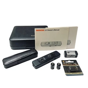 Minox LX Spy Camera Black w/ Box Case Manual Vintage Tested - Picture 1 of 24