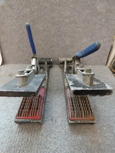 LARGE PAIR TAYLOR CARPET PULLER CLAMPS STRETCHER - Picture 1 of 3