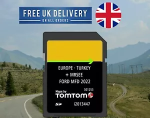 FORD MFD SD CARD NAVIGATION GPS MAP 2022 SAT NAV MAP UK + EUROPE KUGA FOCUS - Picture 1 of 3