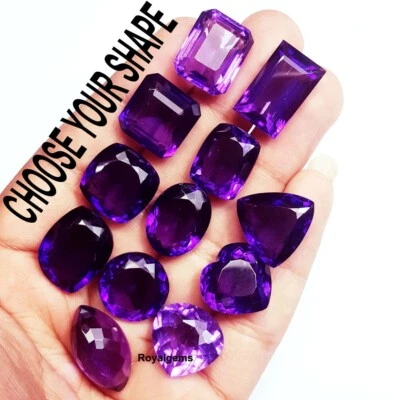 Natural Violet Amethyst Between 8 to 10 Ct/ 1 Pcs. Certified Loose Gemstone - Image 1 of 4