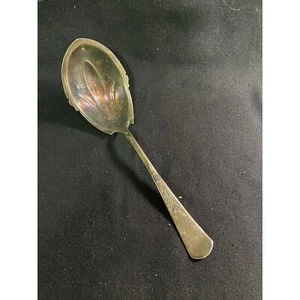Vintage Rockford SP Co 5 Star Silverplate Serving Spoon Rockford Seven Wheat - Picture 1 of 6