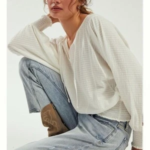 Top Campesino Anthropologie Para Mujer Rebecca Poet Calado Talla M Boho Pirata - Imagen 1 de 11