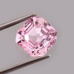 AAA Flawless Natural Padparadscha Sapphire Loose Gemstone Asscher Cut 10x10 mm - Picture 1 of 6