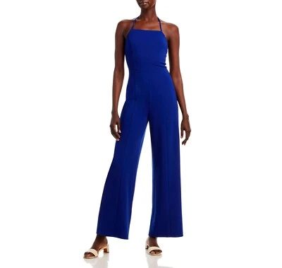 Macacão feminino Aqua Halter perna larga elástico B4HP - Imagem 1 de 2