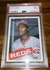 1985 Topps Eric Davis 627 CENTERED Rookie PSA 9 MINT Reds