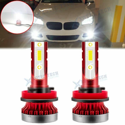 Xenon White 6000K 100W LED Front Fog Light Bulbs For BMW 1 2 3 4 5 6 7 X Series - Image 1 of 4