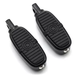 10mm Mounts Footpegs A Set For Harley Indian Chief Dark Horse Kawasaki Honda BMW - Picture 1 of 9