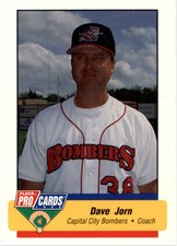1994 Capital City Bombers Fleer/ProCards #1769 Dave Jorn CO