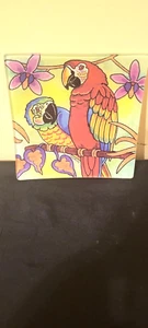 PARROT GLASS TRAY - Picture 1 of 5