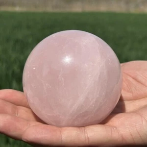 Bola de cristal de cuarzo rosa natural 0,56 kg esfera de cristal de cuarzo decoración regalo 73 mm - Imagen 1 de 24